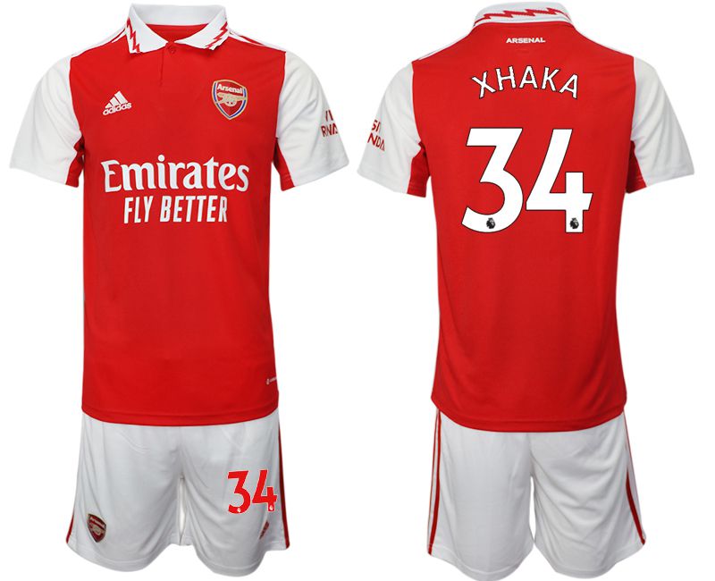 Men 2022-2023 Club Arsenal home red 34 Soccer Jersey